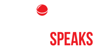 white and red christos speaks logo